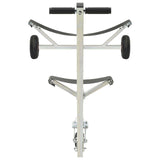 Adjustable Boat Trailer with Pneumatic Tires 200 kg Load Silver