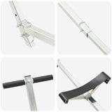 Adjustable Boat Trailer with Pneumatic Tires 200 kg Load Silver - Top-Down View
