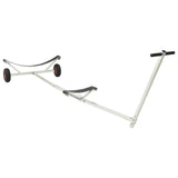 Adjustable Boat Trailer with Pneumatic Tires 200 kg Load Silver - Front View