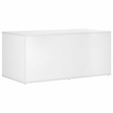 Cat Crate Furniture White 100 x 49 x 45 cm Engineered Wood - Low Angle