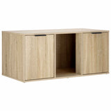 Cat Crate Furniture Sonoma Oak 100 x 49 x 45 cm Engineered Wood - Front View