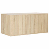 Cat Crate Furniture Sonoma Oak 100 x 49 x 45 cm Engineered Wood - Low Angle
