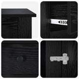 Dog crate furniture Black Oak 80 x 47.5 x 80 cm Engineered Wood