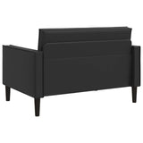 XXL Armchair Black Faux Leather