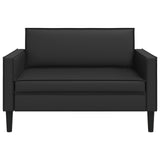 XXL Armchair Black Faux Leather