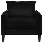 XL Armchair Black Velvet