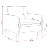 XL Armchair Black Velvet - Low Angle
