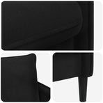 XXL Armchair Black Velvet
