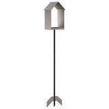 Bird Feeder Weathering Steel Rusty - Side View