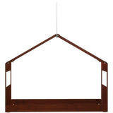 Hanging Bird Feeder Weathering Steel Rusty 30 x 23 x 23 cm