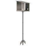 Bird Feeder Weathering Steel Rusty - Side View