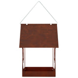 Hanging Bird Feeder Weathering Steel Rusty
