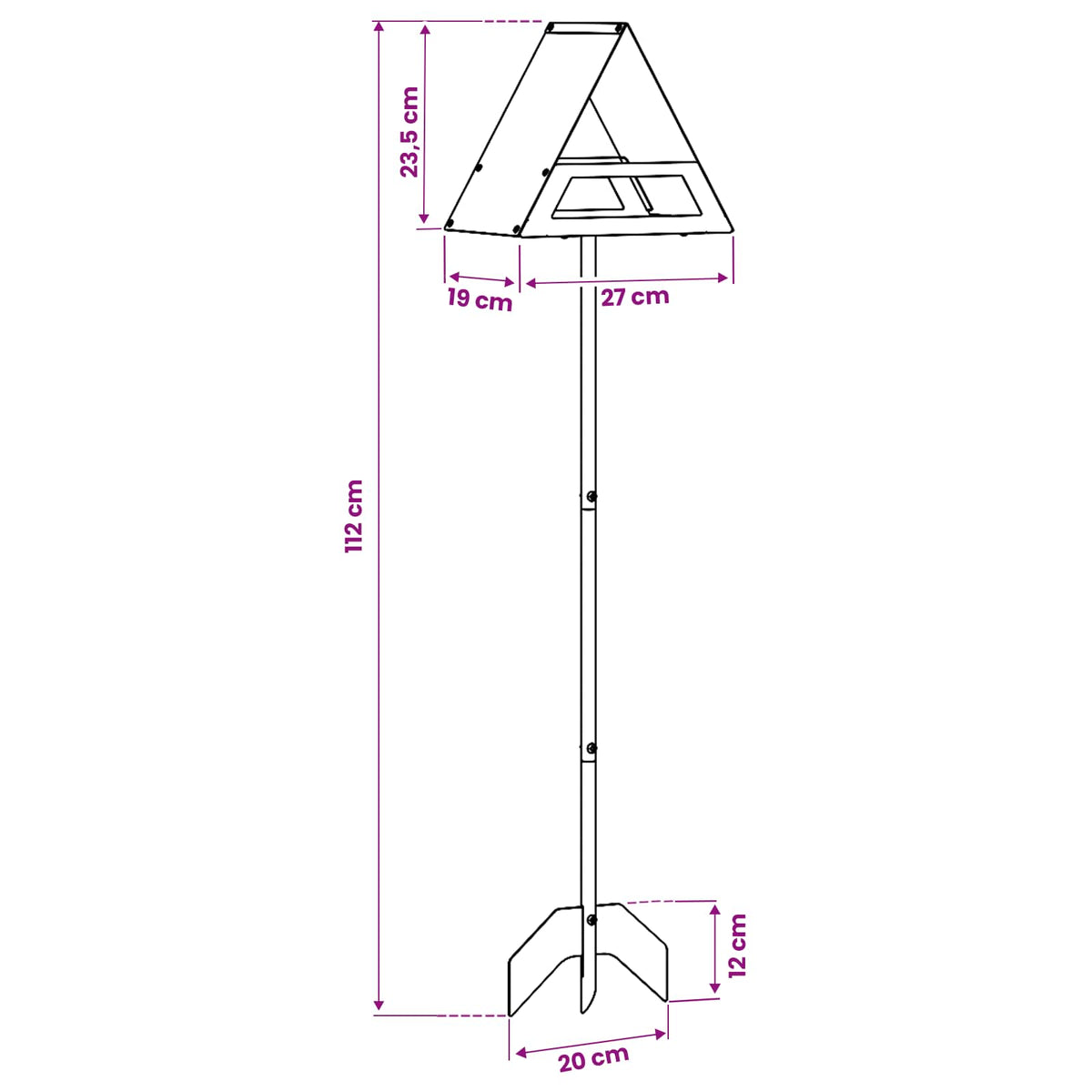 Bird Feeder Weathering Steel Rusty