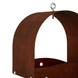 Hanging Bird Feeder Weathering Steel Rusty