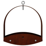Hanging Bird Feeder Weathering Steel Rusty - Top-Down View