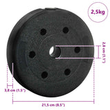 2-in-1 Dumbbell Set 40kg Black and Red Cement and Iron Sand
