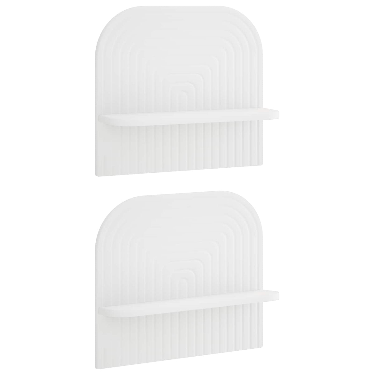 Wall Shelf 2 pcs White 41 x 13.5 x 37.5 cm Engineered Wood