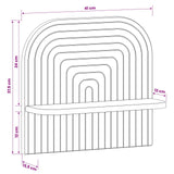 Wall Shelf 2 pcs White 41 x 13.5 x 37.5 cm Engineered Wood