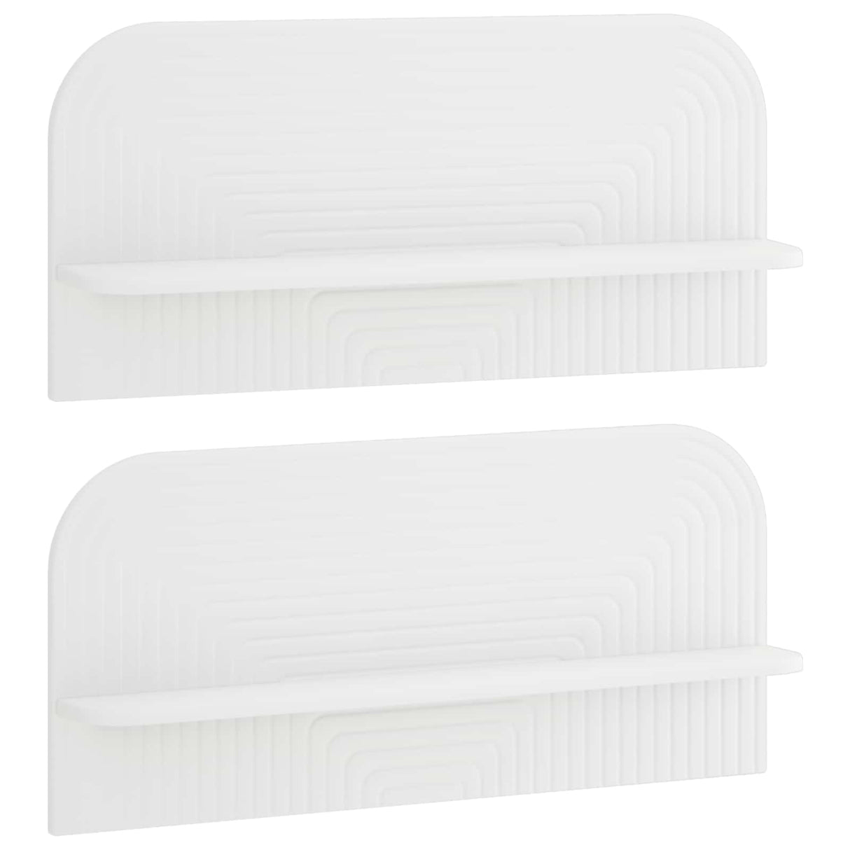 Wall Shelf 2 pcs White 80.5 x 13.5 x 37.5 cm Engineered Wood