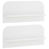 Wall Shelf 2 pcs White 80.5 x 13.5 x 37.5 cm Engineered Wood