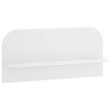 Wall Shelf 2 pcs White 80.5 x 13.5 x 37.5 cm Engineered Wood - Front View
