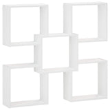 Wall Shelf White 99.5 x 17 x 91 cm Engineered Wood