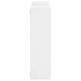 Wall Shelf White 100 x 17 x 60 cm Engineered Wood - Side View