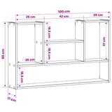 Wall Shelf White 100 x 17 x 60 cm Engineered Wood