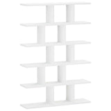 Wall Shelf White 70 x 17 x 101 cm Engineered Wood