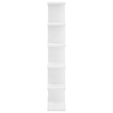 Wall Shelf White 70 x 17 x 101 cm Engineered Wood