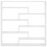 Wall Shelf White 103 x 17 x 102 cm Engineered Wood - Front View