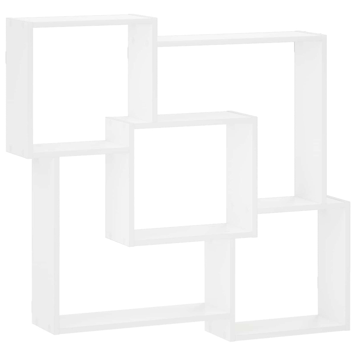 Wall Shelf White 98 x 17 x 91 cm Engineered Wood