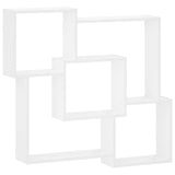 Wall Shelf White 98 x 17 x 91 cm Engineered Wood