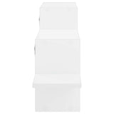 Wall Shelf White 95 x 17 x 37 cm Engineered Wood - Side View
