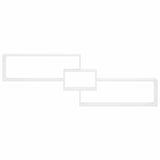 Wall Shelf White 158 x 17 x 53 cm Engineered Wood