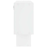 Wall Shelf White 158 x 17 x 53 cm Engineered Wood - Side View