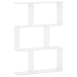 Wall Shelf White 72 x 17 x 105 cm Engineered Wood
