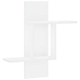 Wall Shelf White 59 x 17 x 63 cm Engineered Wood