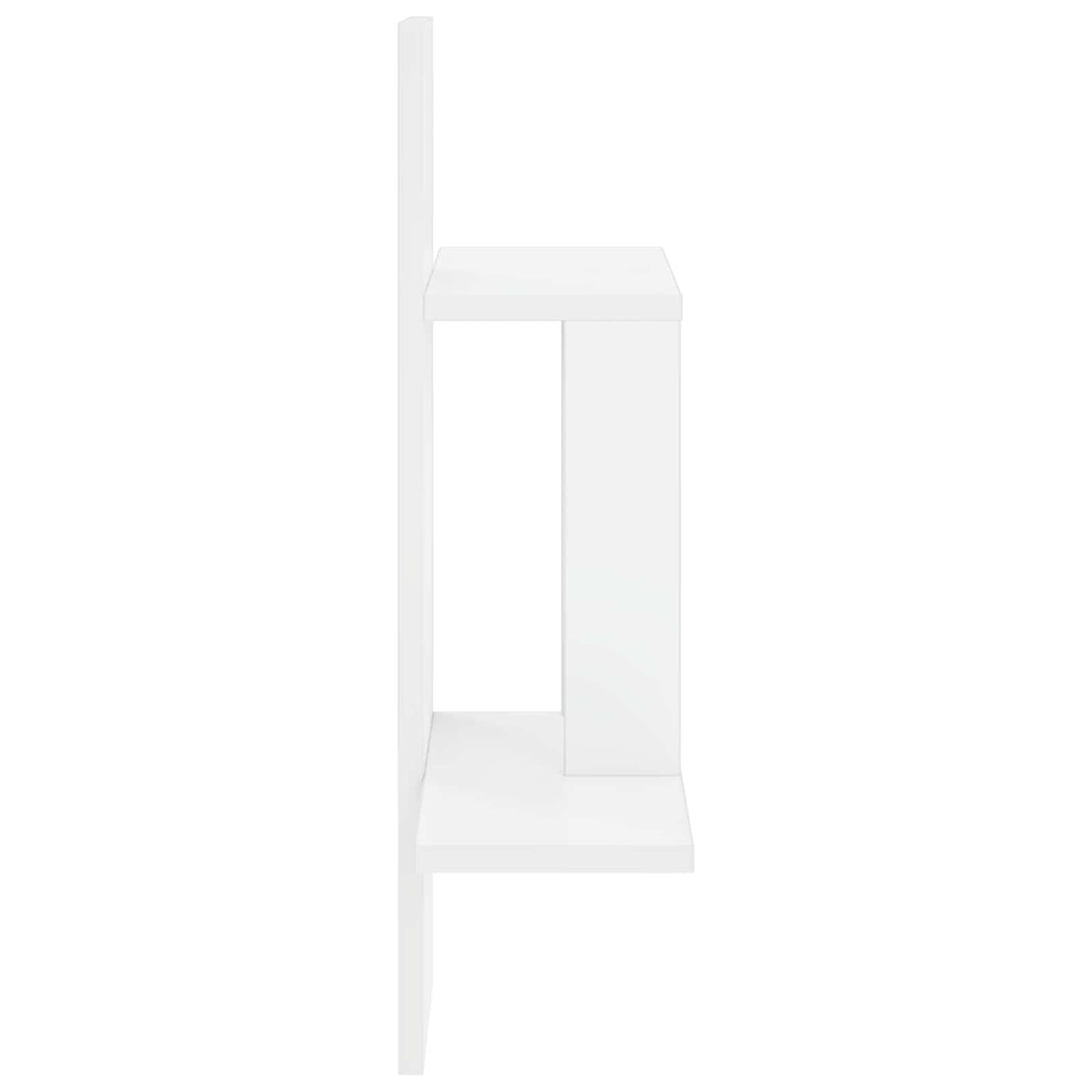 Wall Shelf White 59 x 17 x 63 cm Engineered Wood