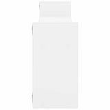 Wall Shelf White 90 x 17 x 32 cm Engineered Wood - Side View