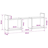 Wall Shelf White 90 x 17 x 32 cm Engineered Wood