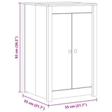 Outdoor Kitchen Cabinet MEPPEL Natural 55 x 55 x 92 cm