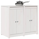 Outdoor Kitchen Cabinet MEPPEL Natural 106 x 55 x 92 cm - Side View