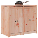 Outdoor Kitchen Cabinet MEPPEL White 106 x 55 x 92 cm - Side View