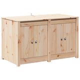 Outdoor Kitchen Cabinet MEPPEL 3 pcs Natural Douglas - Top-Down View