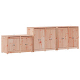 Outdoor Kitchen Cabinet MEPPEL 3 pcs White Solid Pine Wood