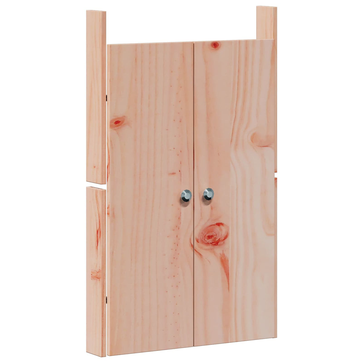 Outdoor Kitchen Cabinet MEPPEL 3 pcs White Solid Pine Wood
