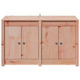 Outdoor Kitchen Cabinet MEPPEL 3 pcs White Solid Pine Wood