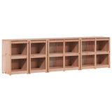 Outdoor Kitchen Cabinet MEPPEL 4 pcs Natural Douglas - Front View
