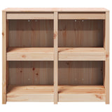 Outdoor Kitchen Cabinet MEPPEL 3 pcs Natural Solid Pine Wood